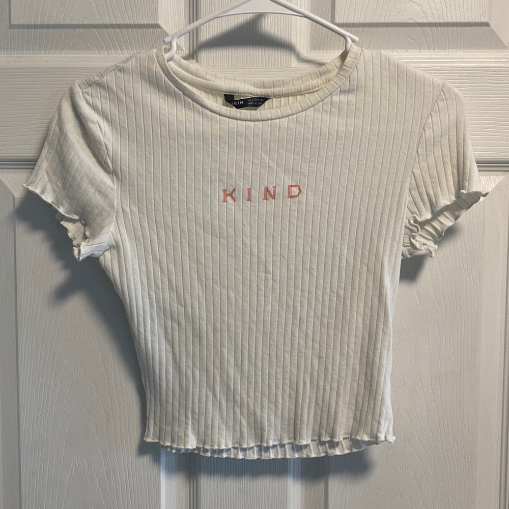 Shein white crop top